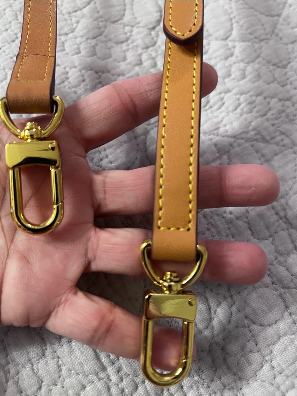 54” inches Leather Strap with Gold Buckle